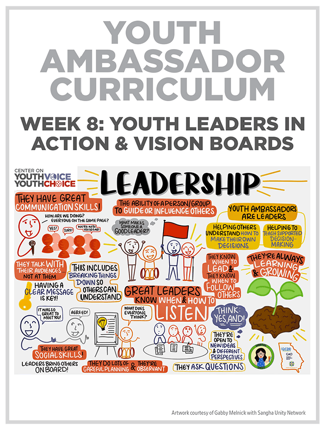 Week 8: Youth Leaders in Action & Vision Boards, Youth Ambassador Curriculum