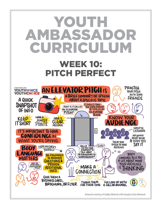 Week 10: Pitch Perfect, Youth Ambassador Curriculum