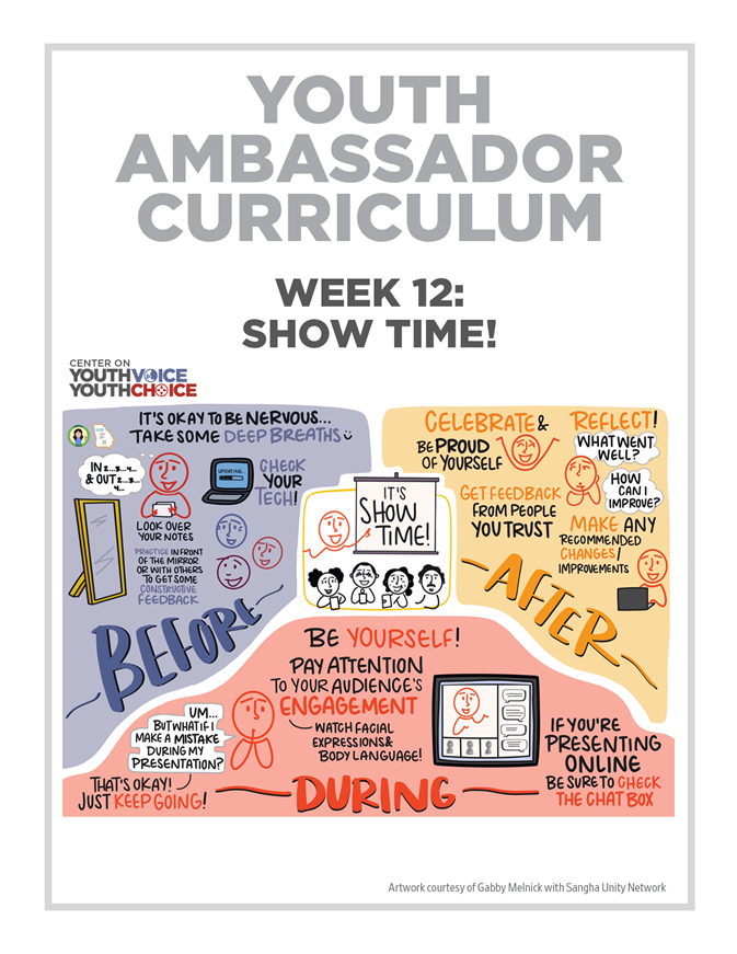 Week 12: Show Time!, Youth Ambassador Curriculum